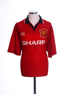 1994-96 Manchester United Home Shirt L Football Shirt
