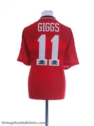 1994-96 Manchester United Home Shirt Giggs #11 L Football Shirt