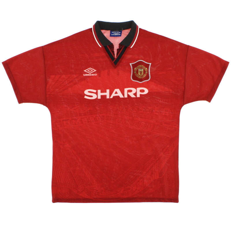 1994-96 Manchester United Home Shirt L Football Shirt