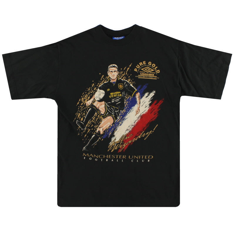 ウェア 94-96Manchester United Umbro Graphic T 1994-96 Manchester United Umbro Graphic Tee Cantona #7 XL