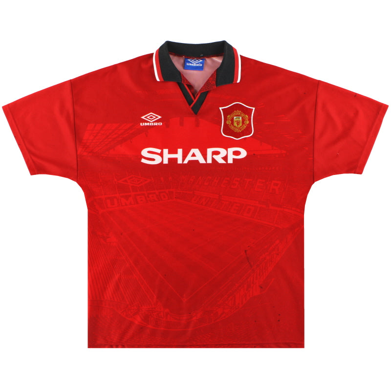 1994-96 Manchester United Umbro Home Shirt XL Football Shirt
