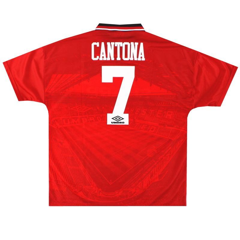 1994-96 Manchester United Umbro Home Shirt Cantona #7 *Mint* XL Football Shirt