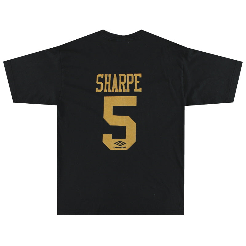 1994-96 Manchester United Umbro Graphic Tee Sharpe #5 XL | Vintage