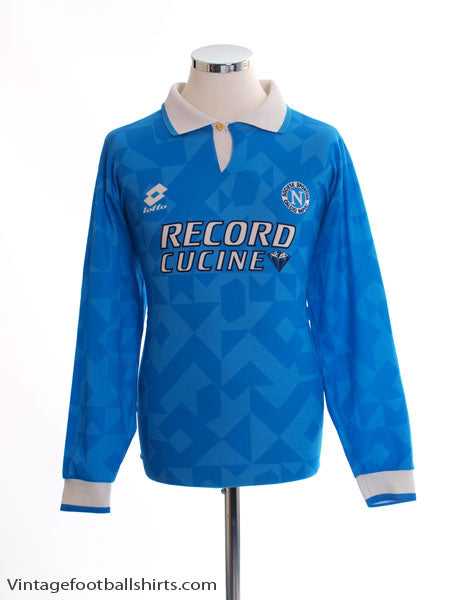 1994-96 Napoli Home Shirt L/S L Football Shirt