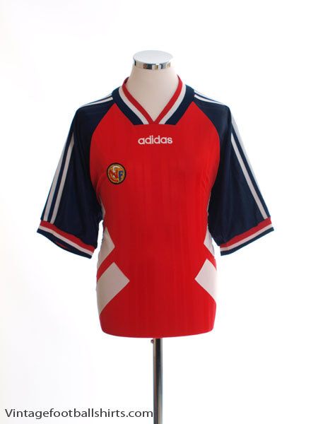1994-96 Norway Home Shirt L Football Shirt