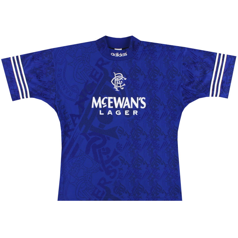 1994-96 Rangers adidas Home Shirt L/XL | Vintage Football Shirts