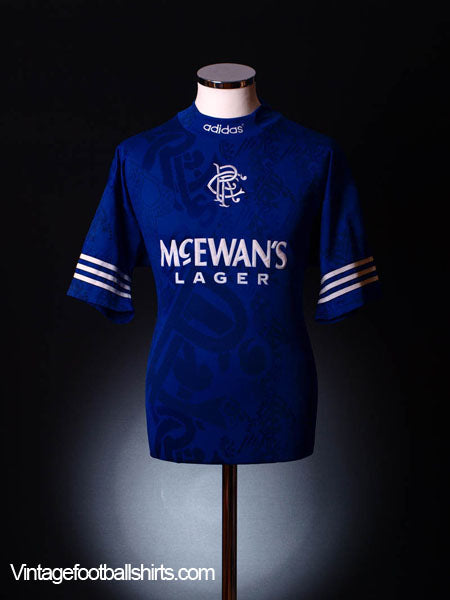 1994-96 Rangers Home Shirt L Football Shirt