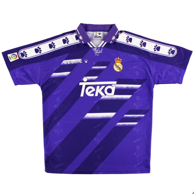 1994-96 Real Madrid Kelme Away Shirt *Mint* L | Vintage Football