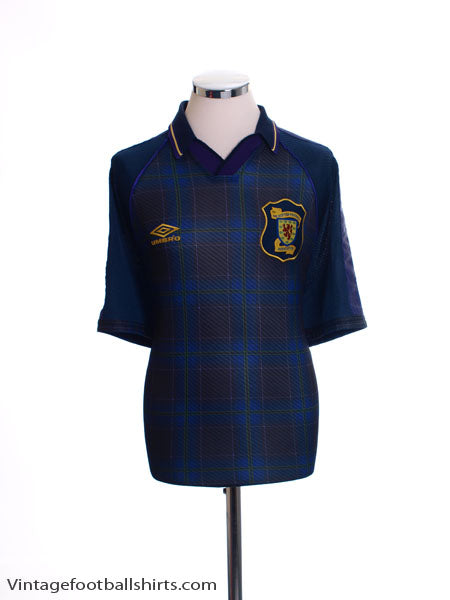 1994-96 Scotland Home Shirt L Football Shirt