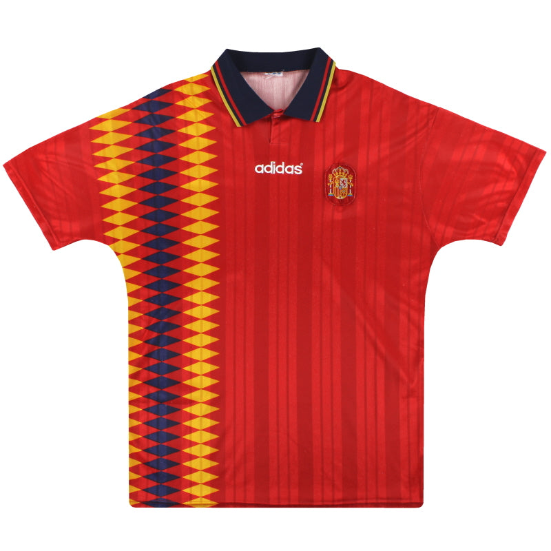 1994-96 Spain adidas Home Shirt Women's 10 Football Shirt
