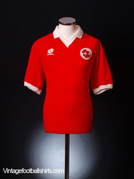 1994-96 Switzerland Match Worn Home Shirt #15 XL Football Shirt