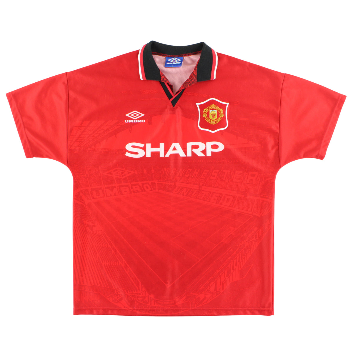 1994-96 Manchester United Umbro Home Shirt L