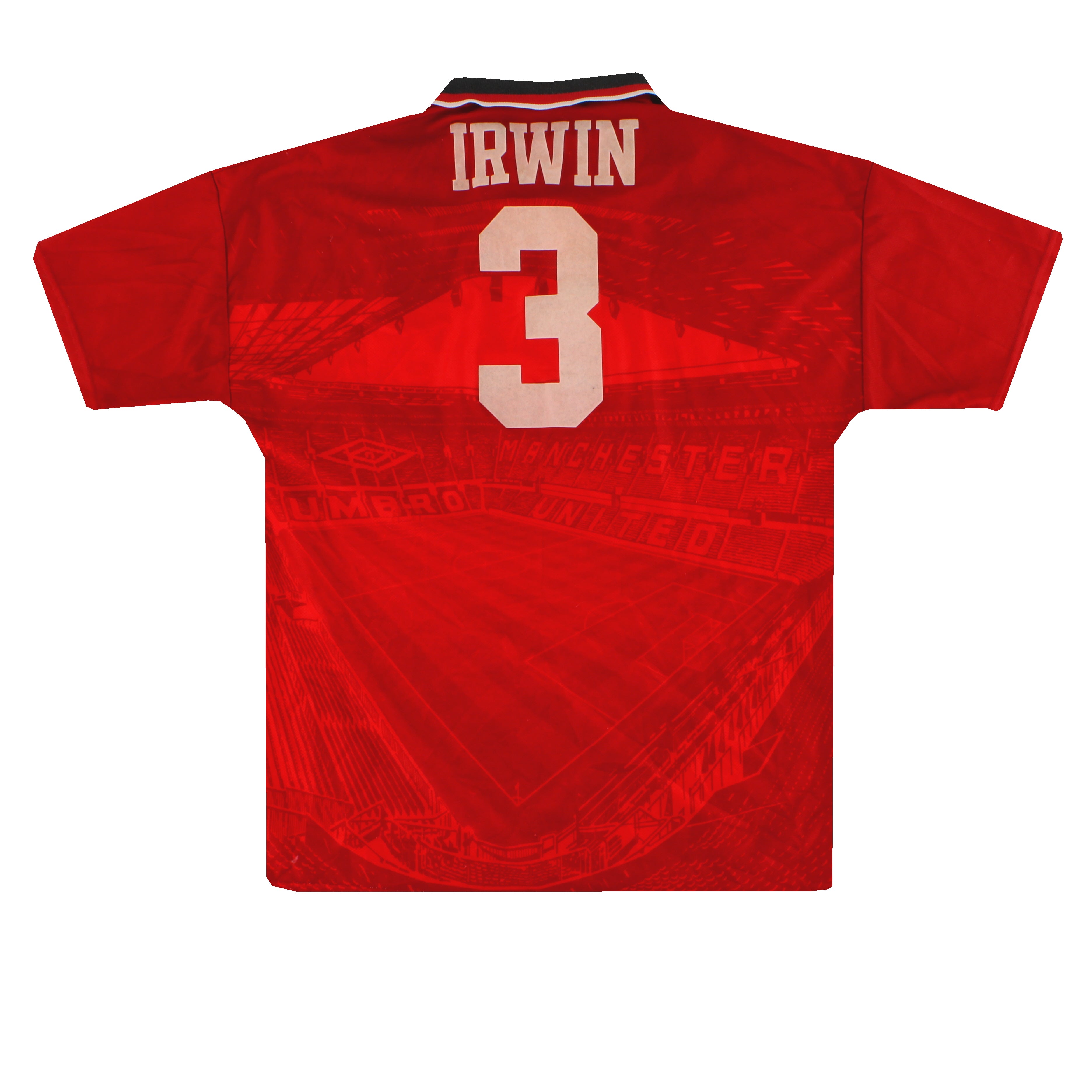 1994-96 Manchester United Umbro Home Shirt Irwin #3 L | Vintage
