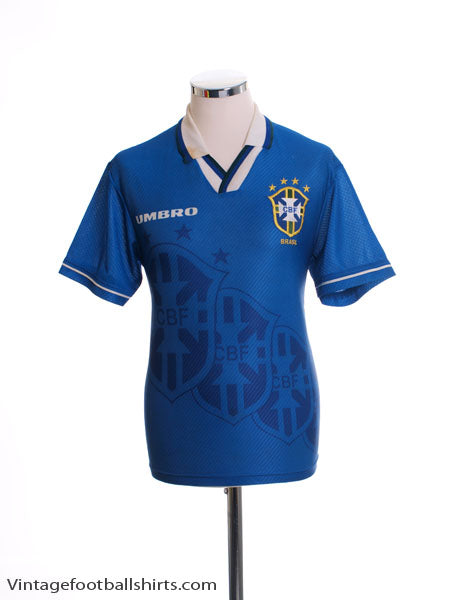 1994-97 Brazil Away Shirt XL Football Shirt