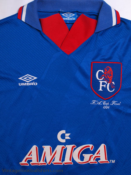 1994 Chelsea 'FA Cup Final' Home Shirt M | Vintage Football Shirts