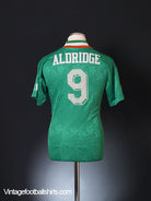 1994 Ireland Home Shirt Aldridge #9 S Football Shirt