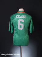 1994 Ireland Home Shirt Keane #6 L Football Shirt