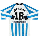 1995-96 1860 Munich Home Shirt Jeremies #16 L/S S Football Shirt