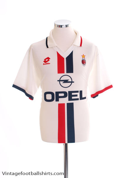 1995-96 AC Milan Away Shirt L Football Shirt