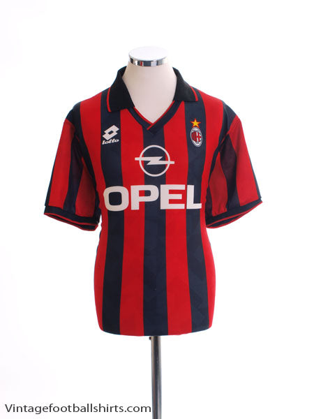 1995-96 AC Milan Home Shirt L Football Shirt