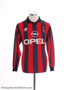 1995-96 AC Milan Home Shirt L/S S Football Shirt