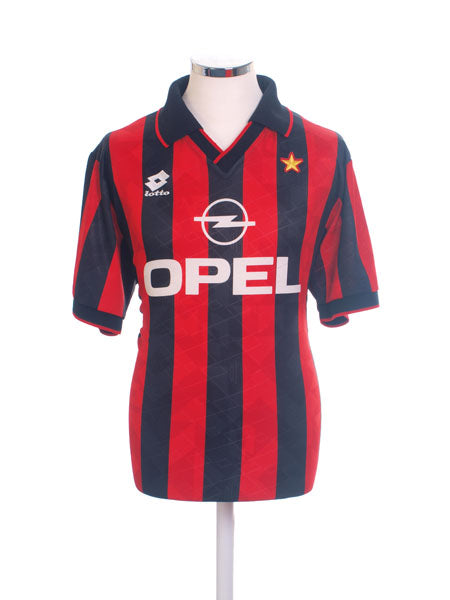 1995-96 AC Milan Home Shirt M Vintage Football Shirts - Main Image