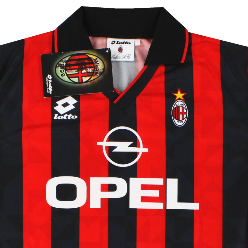 1995-96 AC Milan Lotto Home Shirt *w/tags* L | Vintage Football Shirts