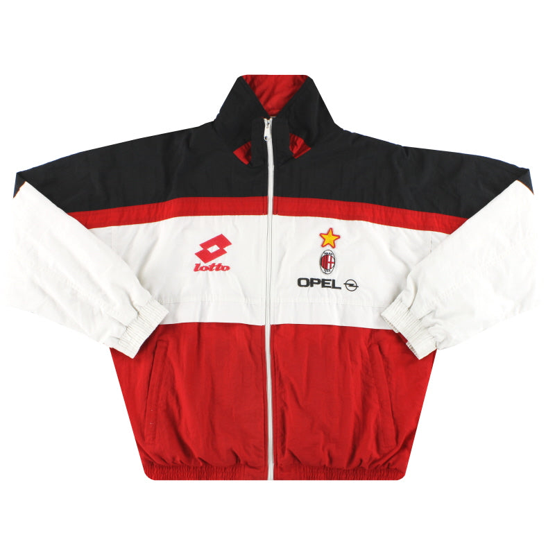 1995-96 AC Milan Lotto Training Jacket L | Vintage Football Shirts