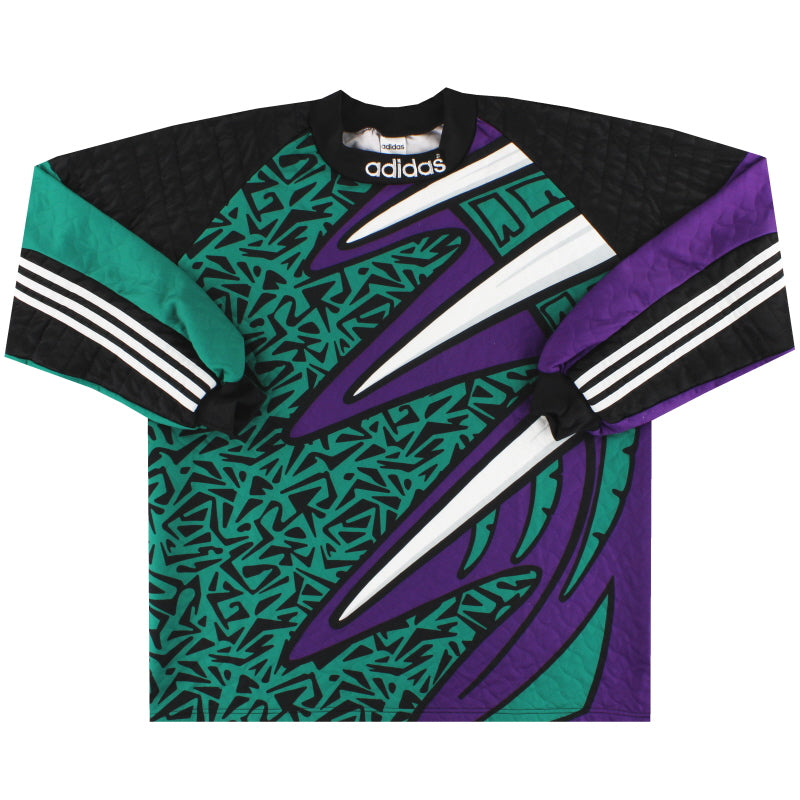 1995-96 adidas Template Goalkeeper Shirt #1 *As New* L | Vintage