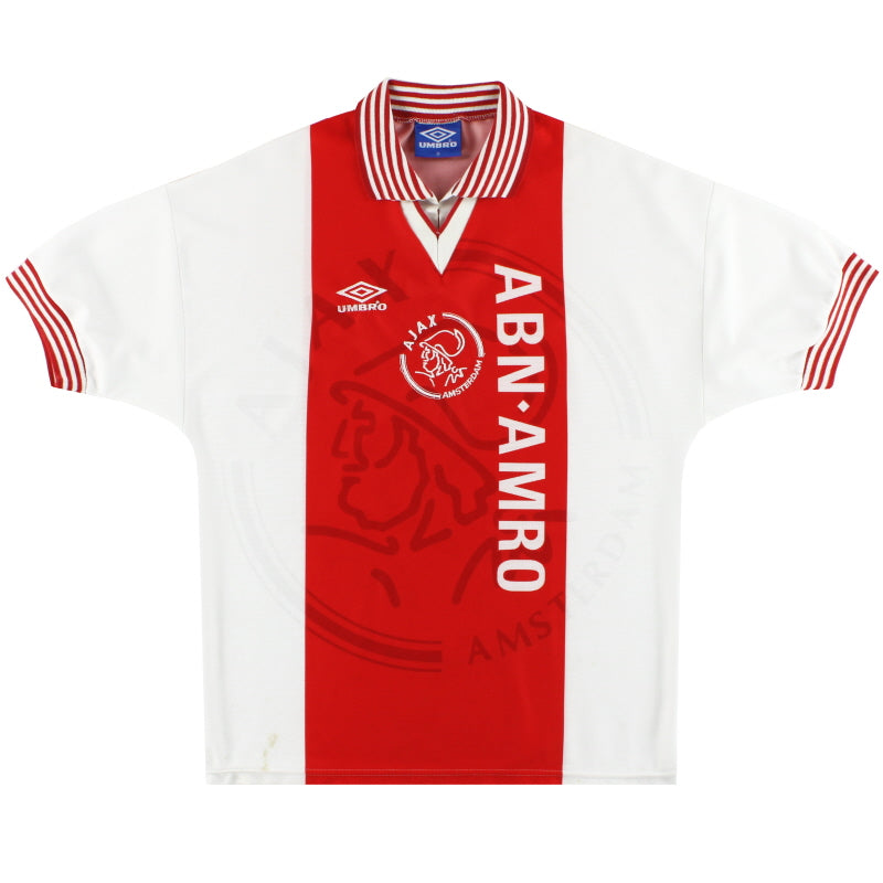 【正規品・超希少】95-96 アヤックス（Ajax）Umbro ホーム L 1995-96 Ajax Umbro Home Shirt M | Vintage Football Shirts