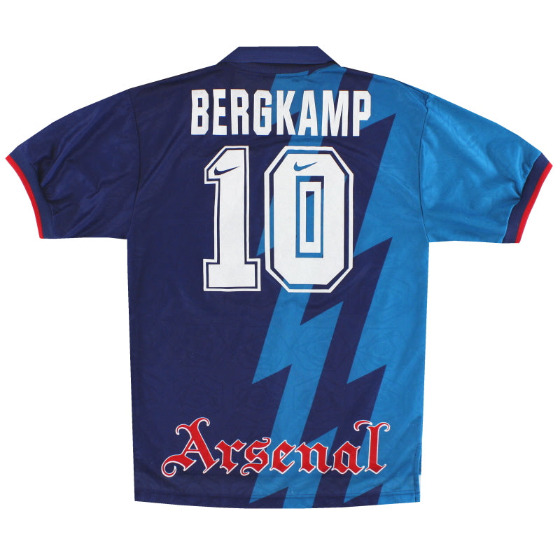 1995-96 Arsenal Nike Away Shirt Bergkamp #10 S 159203 | Vintage