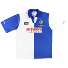 1995-96 Blackburn Asics 'Champions' Home Shirt L Football Shirt