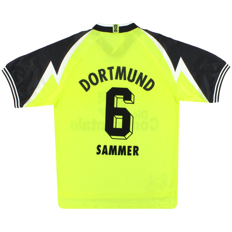 1995-96 Borussia Dortmund Nike Home Shirt Samme #6 M Football Shirt