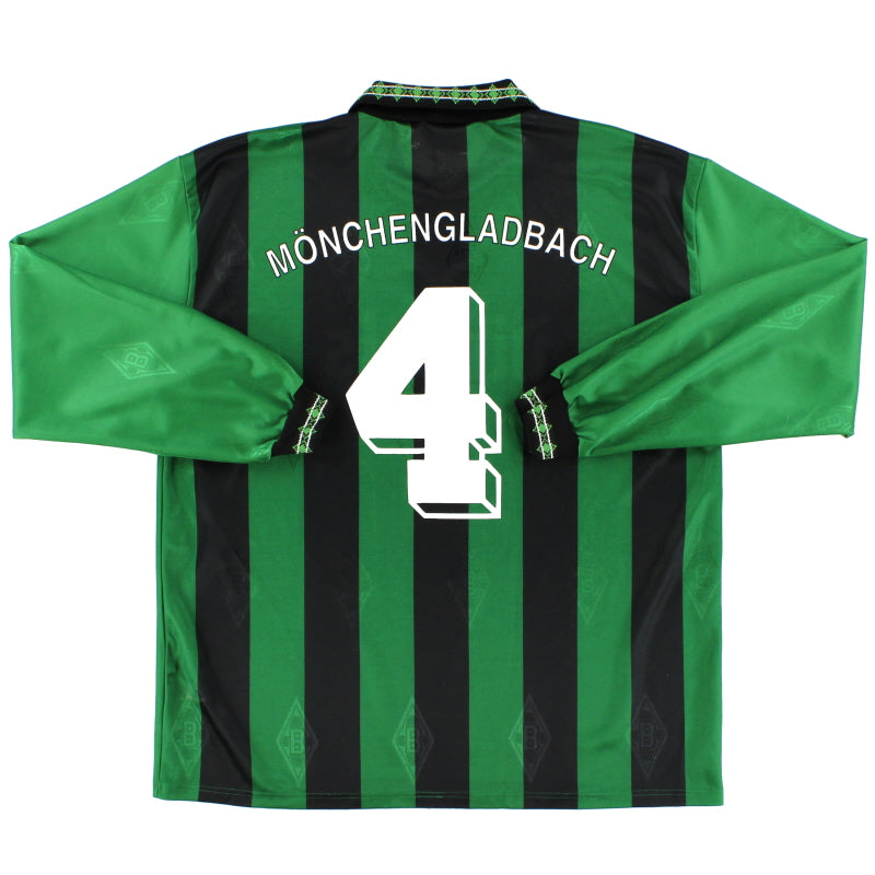 1995-96 Borussia Monchengladbach Away Shirt #4 L/S XL Football Shirt