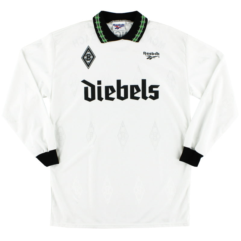 1995-96 Borussia Monchengladbach Home Shirt L/S *Mint* L Football Shirt