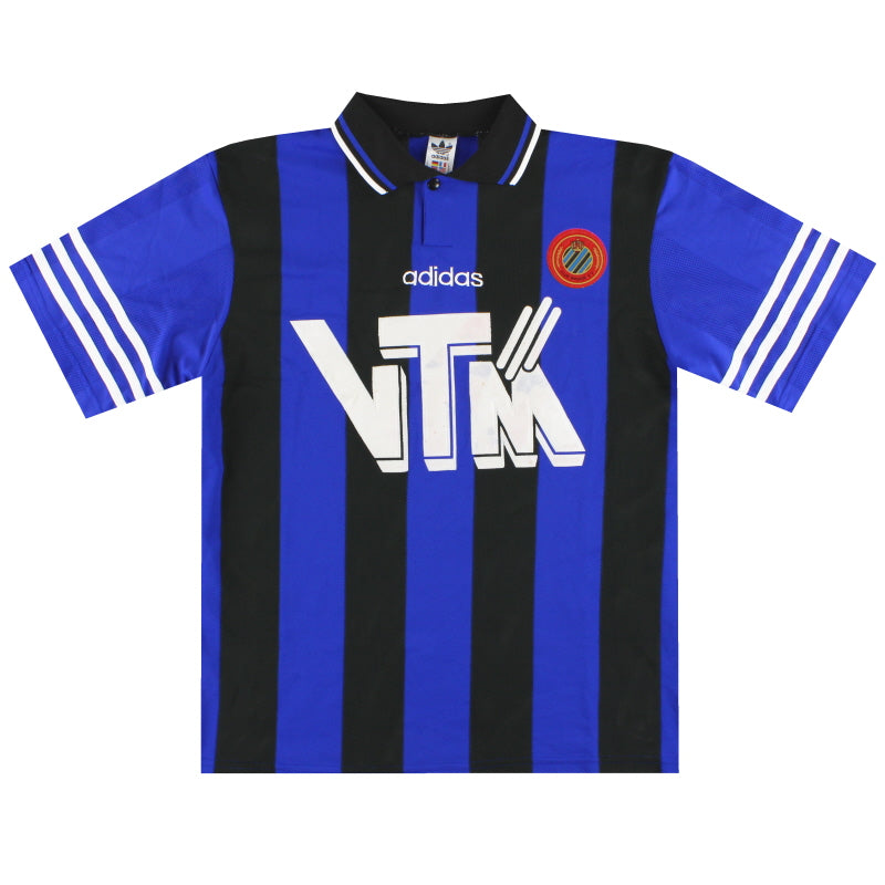 1995-96 Club Brugge adidas Home Shirt M Football Shirt