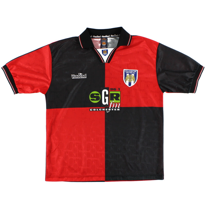 1995-96 Colchester Vandanel Away Shirt L Football Shirt