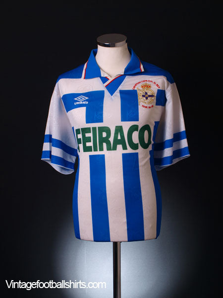 1995-96 Deportivo 'Copa Del Rey Champions' Home Shirt XL Football Shirt