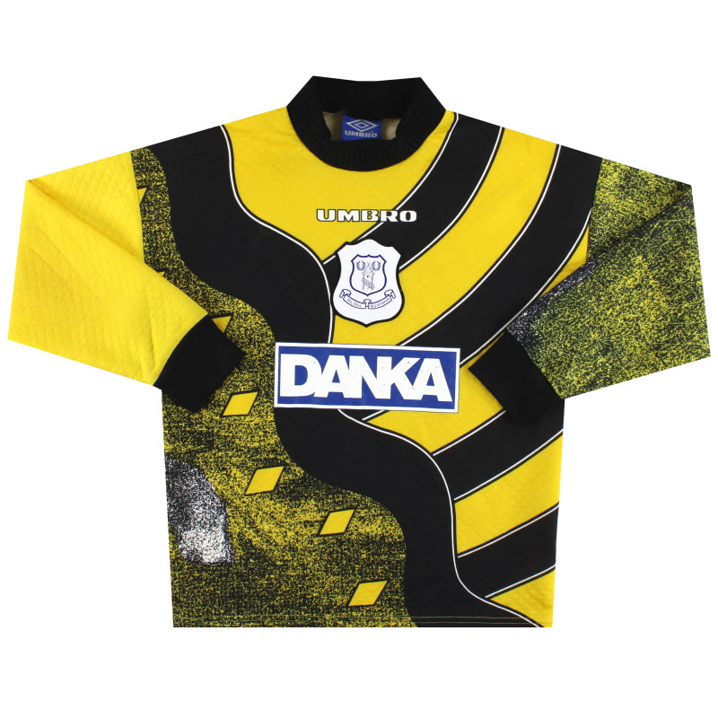 1995-96 Everton Umbro Goalkeeper Shirt Y Football Shirt