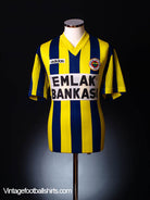 1995-96 Fenerbahce Match Issue Home Shirt #8 L Football Shirt