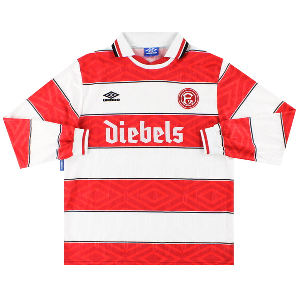 1995-96 Fortuna Dusseldorf Home Shirt L/S XL | Vintage Football Shirts