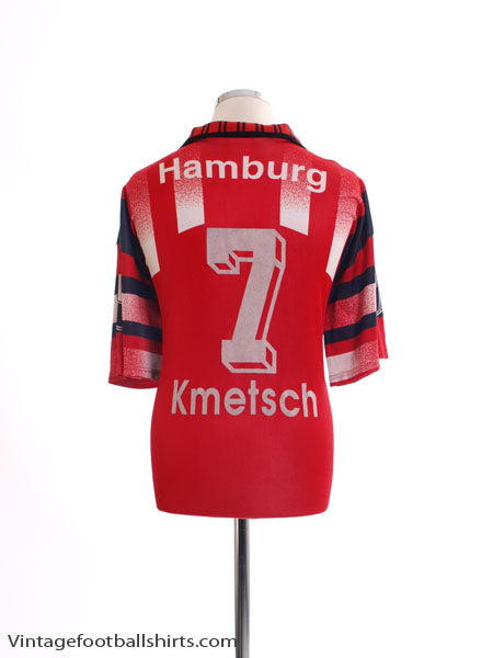 1995-96 Hamburg Third Shirt Kmetsch #7 XL Football Shirt