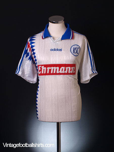 1995-96 Karlsruhe Home Shirt L Football Shirt