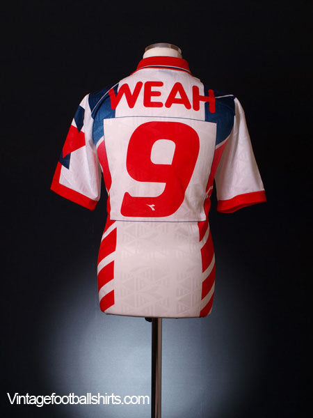 1995-96 Liberia Away Shirt Weah #9 *Mint* XL Football Shirt
