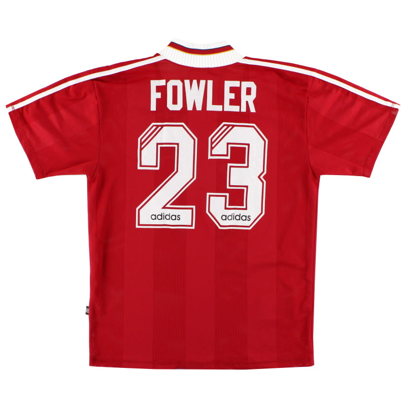 1995-96 Liverpool adidas Home Shirt Fowler #23 M Football Shirt