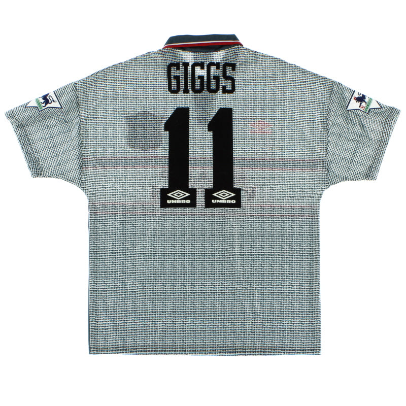 1995-96 Manchester United Away Shirt Giggs #11 *Mint* L Football Shirt