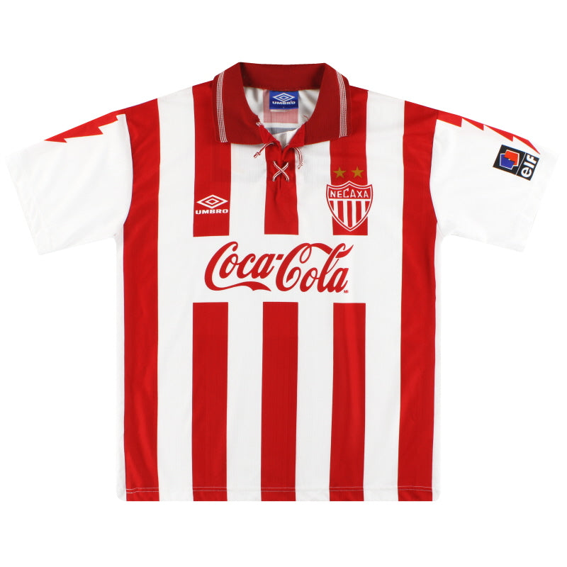 1995-96 Necaxa Umbro Home Shirt L Football Shirt