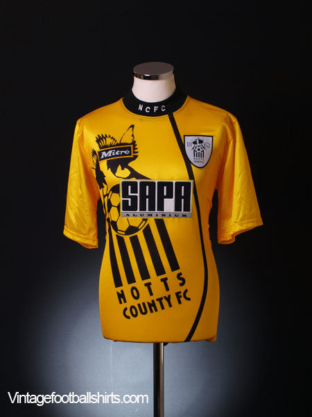 1995-96 Notts County Away Shirt XS Vintage Football Shirts
