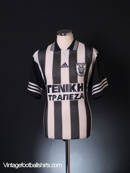 1995-96 PAOK Home Shirt L Football Shirt