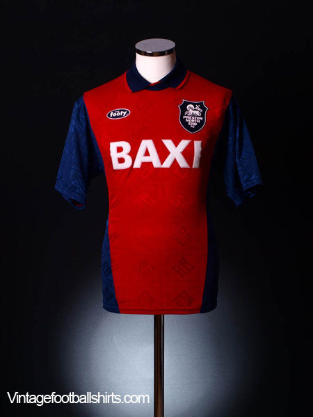 1995-96 Preston Away Shirt S Football Shirt
